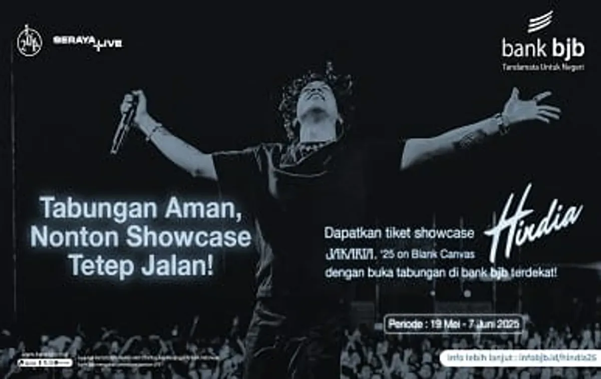 Nabung Anti Ribet, Nonton Showcase Hindia Bareng bank bjb!
